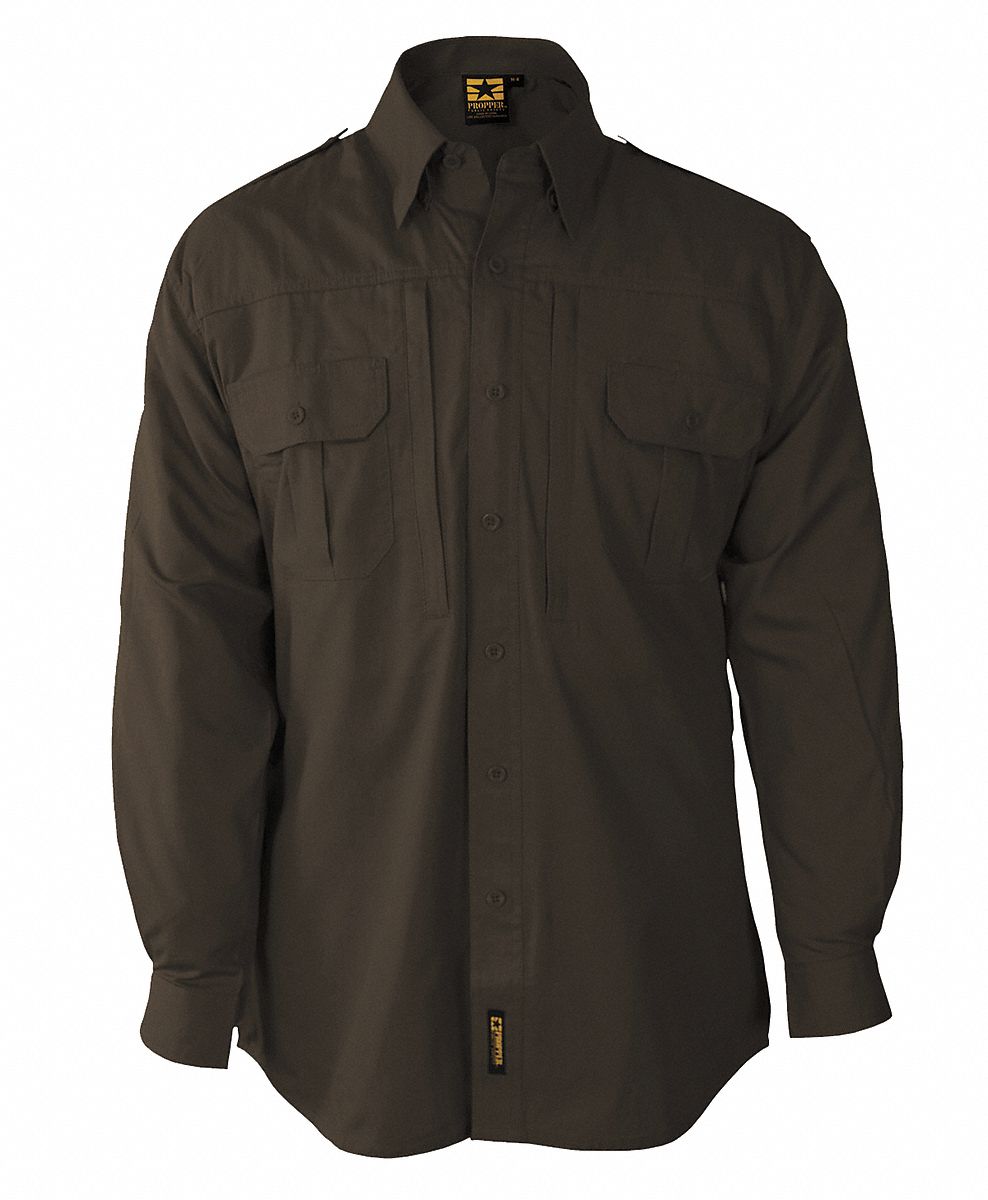 brown tactical shirt