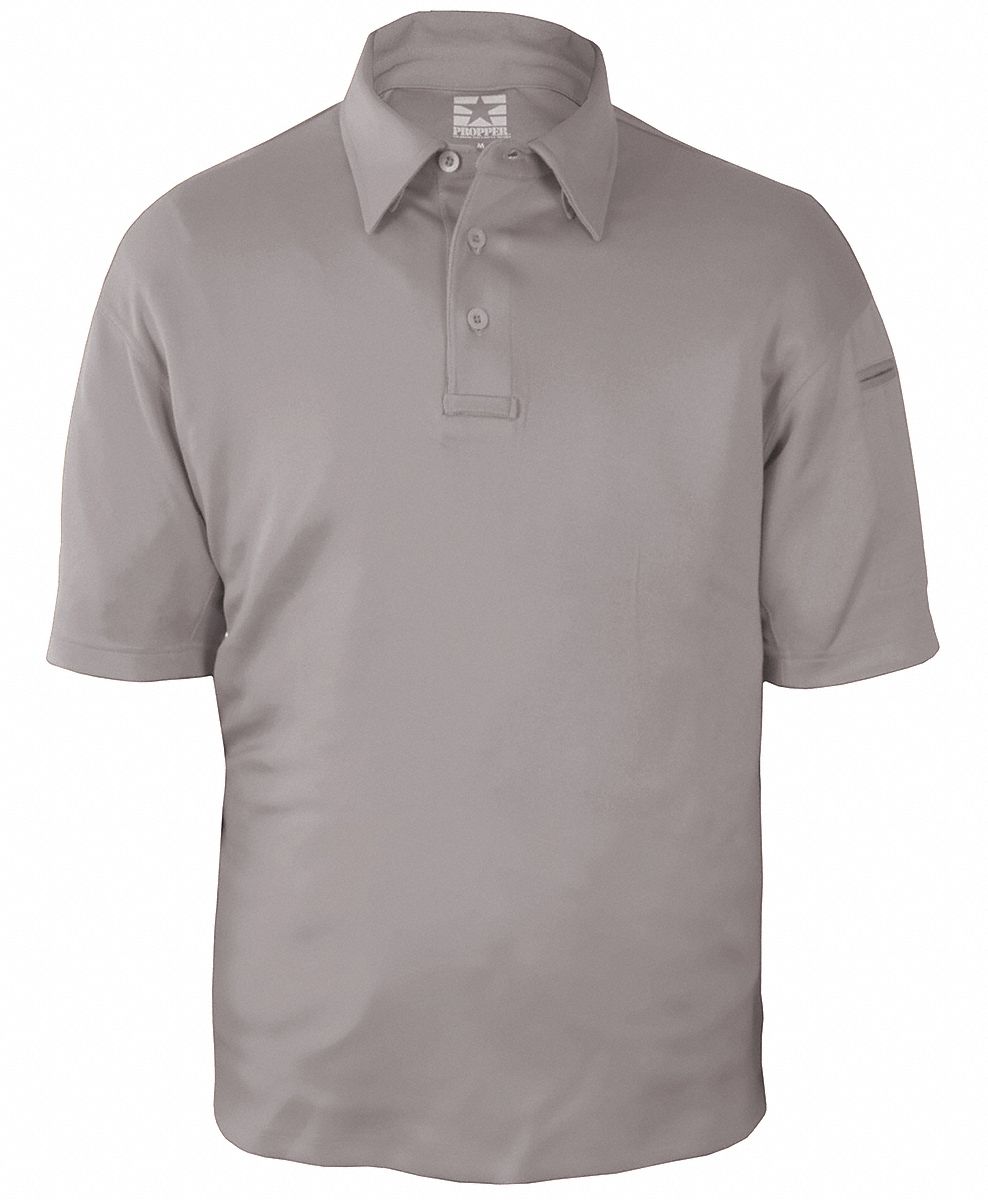 TACTICAL POLO,GRAY,SIZE L