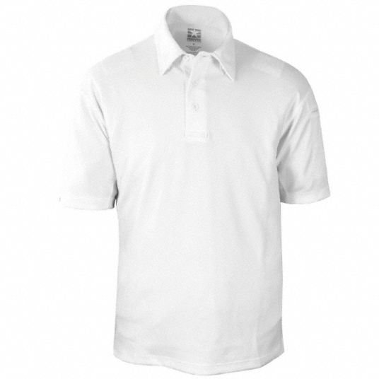 PROPPER Tactical Polo: Tactical Polo, XS, White, Polyester and Spandex ...