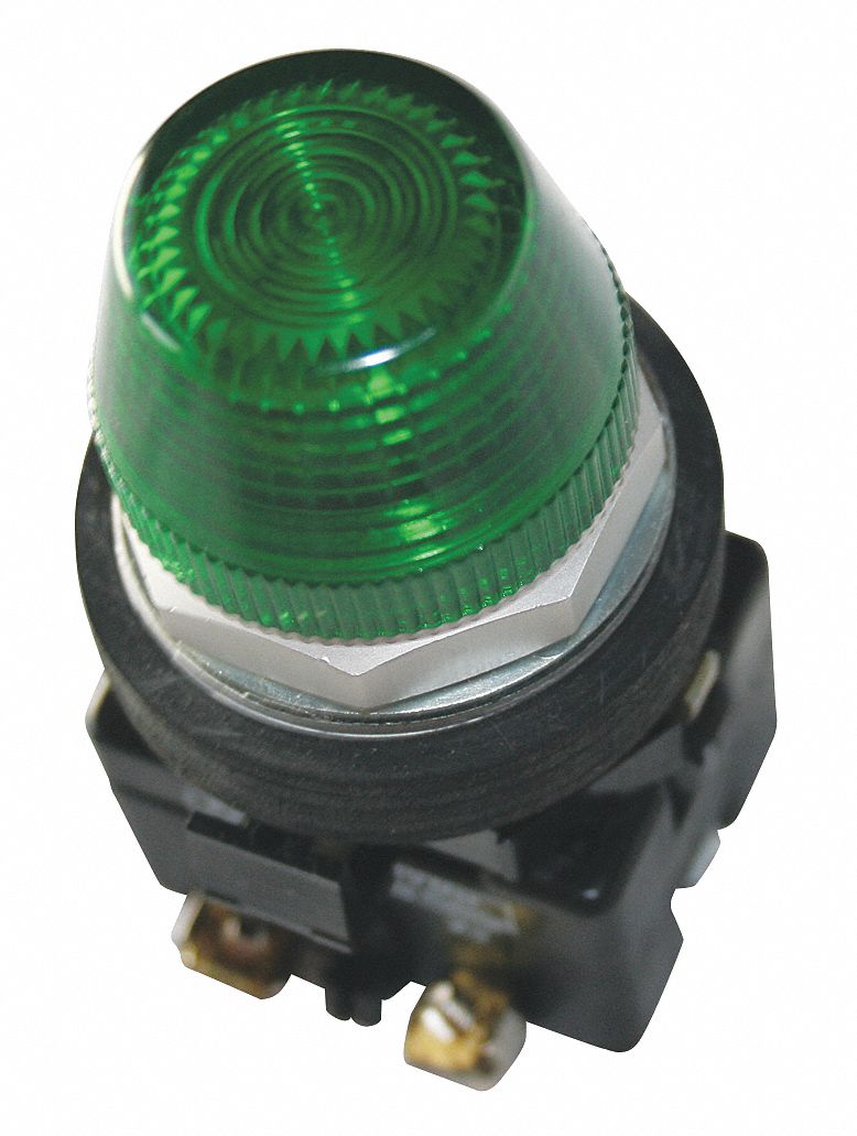 EATON Pilot Light Complete, 30mm, 120VAC Voltage, Lamp Type: LED ...