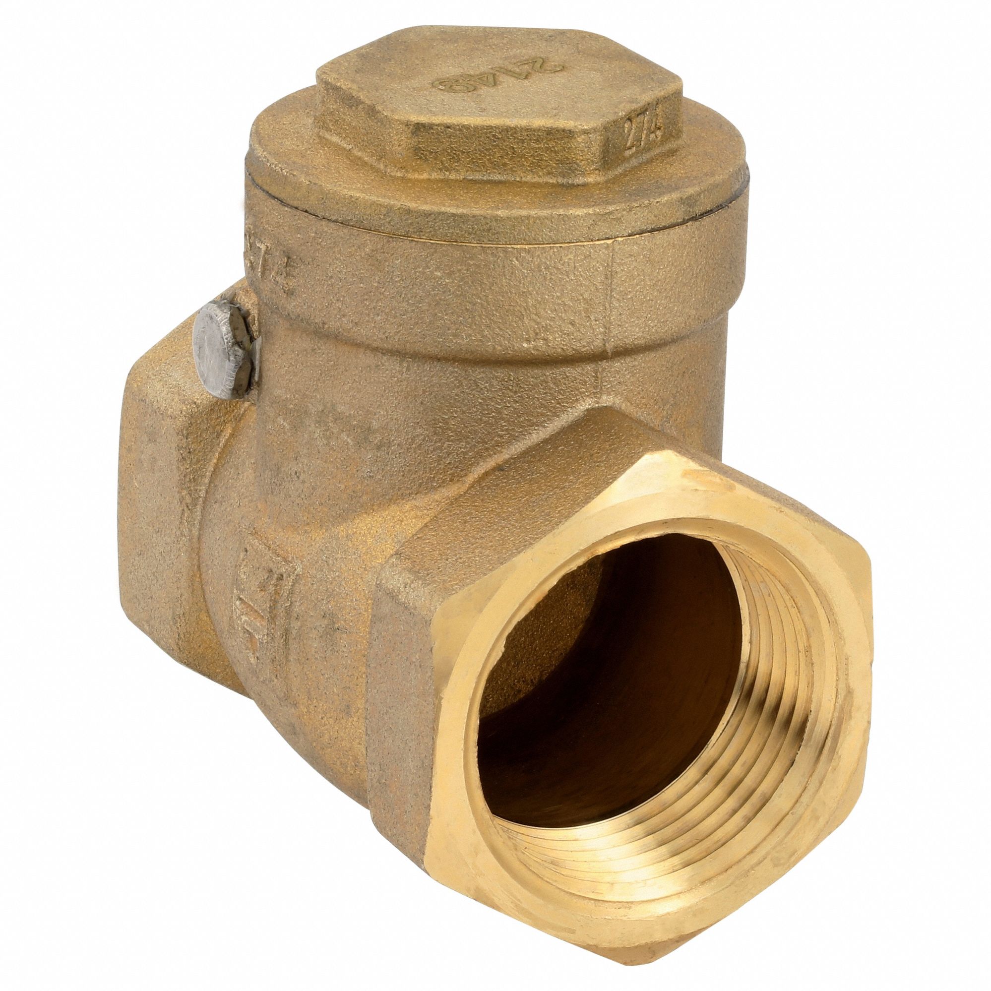 MILWAUKEE VALVE, Single Flow, Inline Swing, Swing Check Valve 12K648