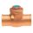 SWING CHECK VALVE, SWING, INLINE VALVE BODY, ¾ IN PIPE, SWEAT X SWEAT, BRASS