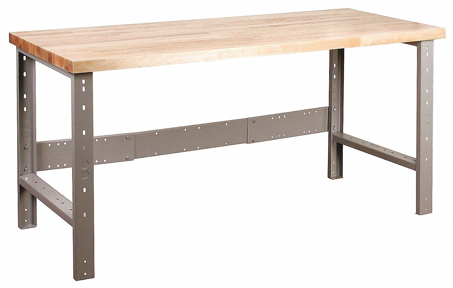 WORK BENCH, UNASSEMBLED, LD CAP 2500 LB, 72 X 34 X 30 IN, STEEL/WOOD/LACQUER