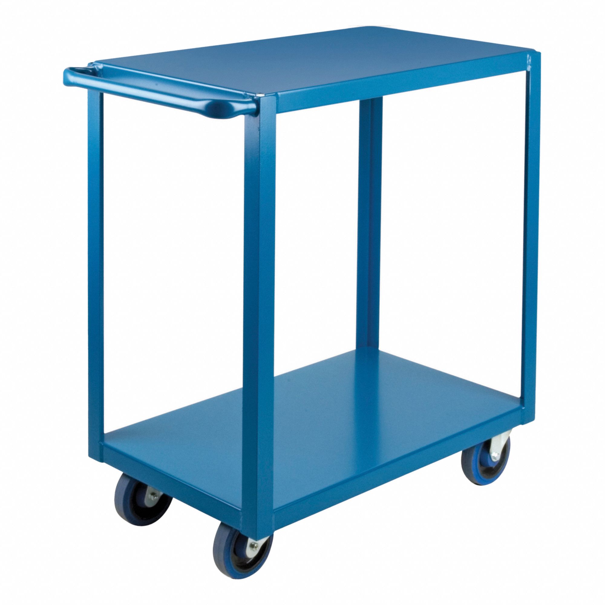 TRUCK, BLUE, 18 X 36 X 30 IN, STEEL, ENAMEL FINISH, 1,200 LB LOAD CAPACITY, 5 IN WHEEL, 14 GA, FULL WIDTH TUBULAR HANDLE