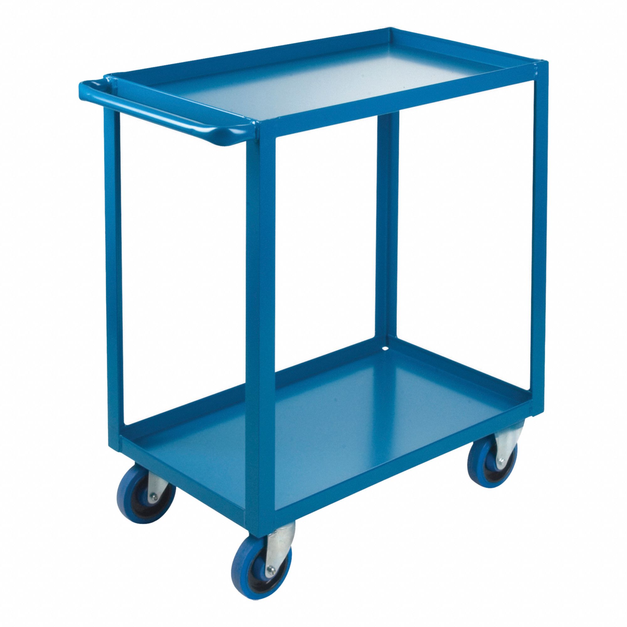 WELDED UTILITY CART, 1200 LBS, BLUE, 30 X 18 X 36 IN, STEEL/ENAMEL