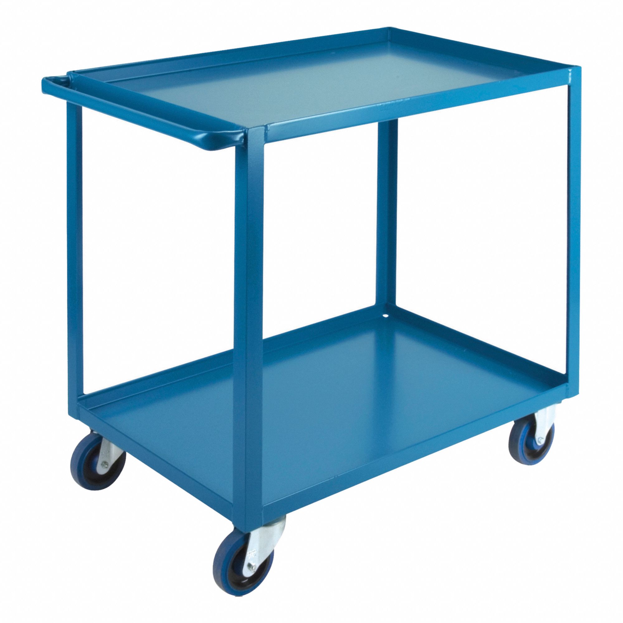 WELDED UTILITY CART, 1200 LBS, BLUE, 39 X 24 X 36 IN, STEEL/ENAMEL