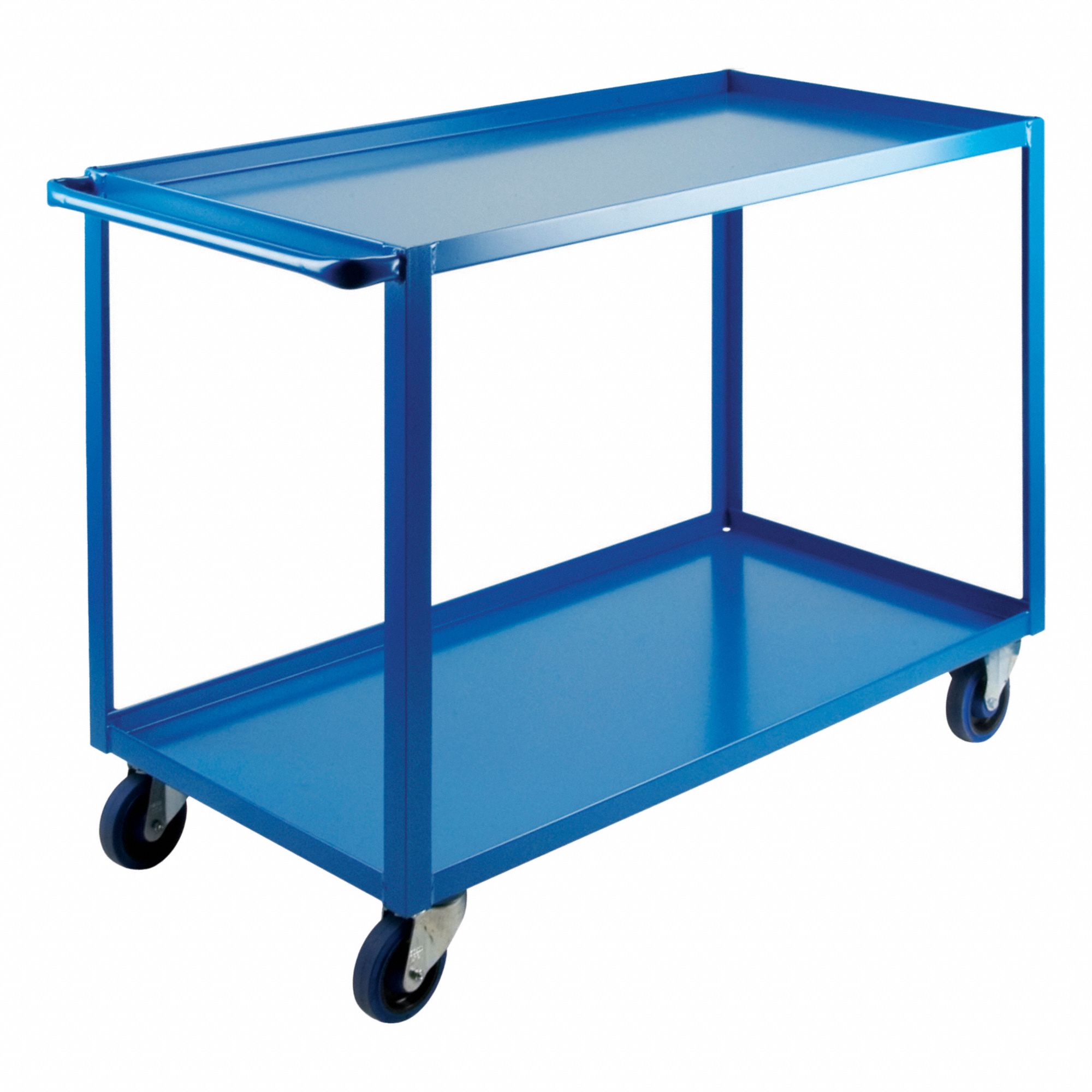 WELDED UTILITY CART, 1200 LBS, BLUE, 51 X 24 IN, STEEL/ENAMEL