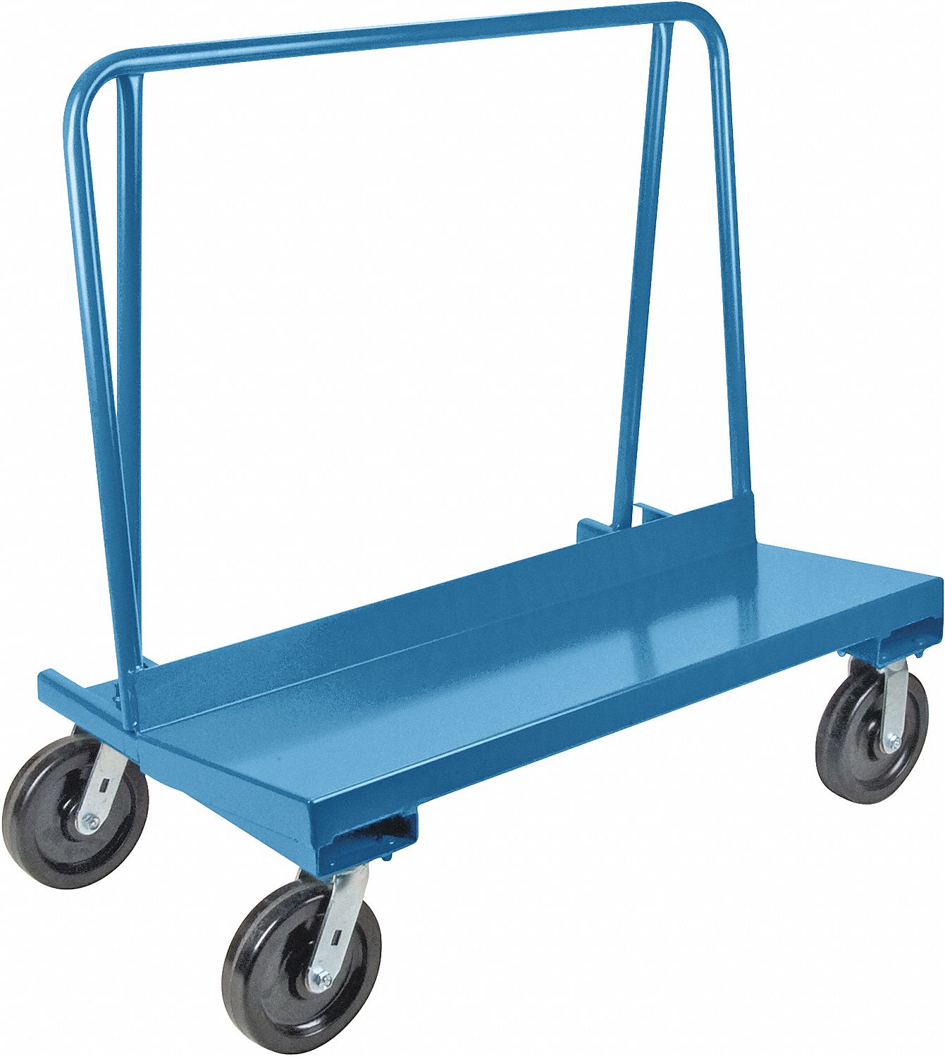 A-FRAME PANEL TRUCK, LD CAP 3500 LBS, BLUE, 44 X 24 X 43 1/2 IN, CASTER 8 IN, STEEL