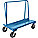 A-FRAME PANEL TRUCK, LD CAP 2000 LBS, BLUE, 44 X 24 X 43 1/2 IN, CASTER 8 IN, STEEL