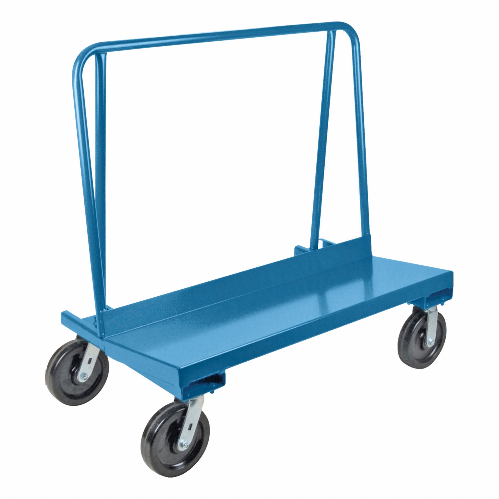 A-FRAME PANEL TRUCK, LD CAP 3500 LBS, BLUE, 44 X 24 X 43 1/2 IN, CASTER 8 IN, STEEL