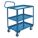 WELDED ERGONOMIC CART, 800 LBS, BLUE, 32 X 20 X 37 IN, 16 GAUGE STEEL