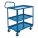 WELDED ERGONOMIC CART, 800 LBS, BLUE, 32 X 20 X 37 IN, 16 GAUGE STEEL