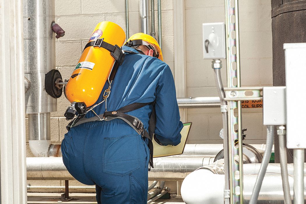 INDUSTRIAL SELF-CONTAINED BREATHING APPARATUS, AL/CARBON STEEL/NYLON, 30-MIN, NIOSH