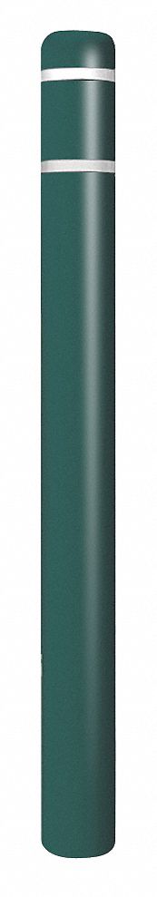 BOLLARD COVER,4-1/2" DIA.52" H,GREEN