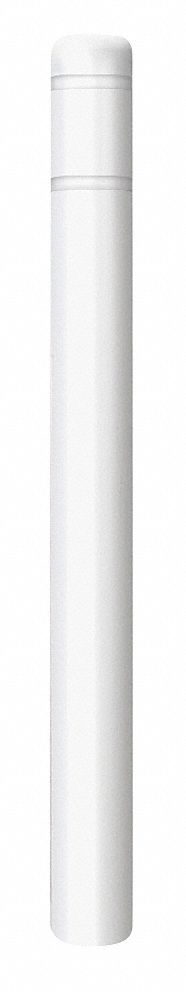 BOLLARD COVER,4-1/2" DIA.,52" H,WHITE