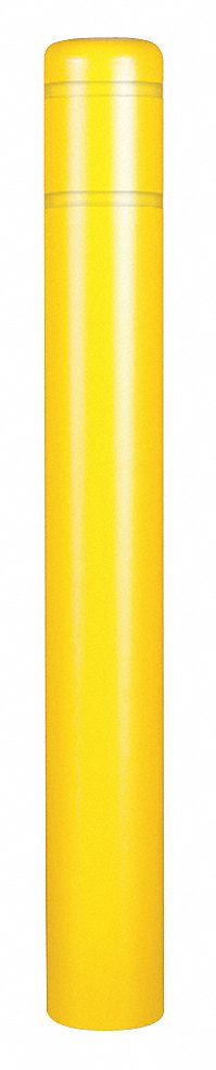 BOLLARD COVER,7 IN DIA.,72 IN H,YELLOW