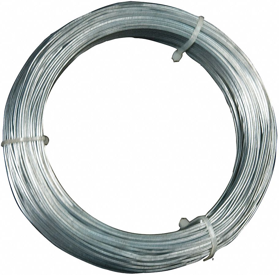 Ceiling Tile Hanger Wire: 100 ft Lg, 20 lb Attached Every 4 ft Load Rating