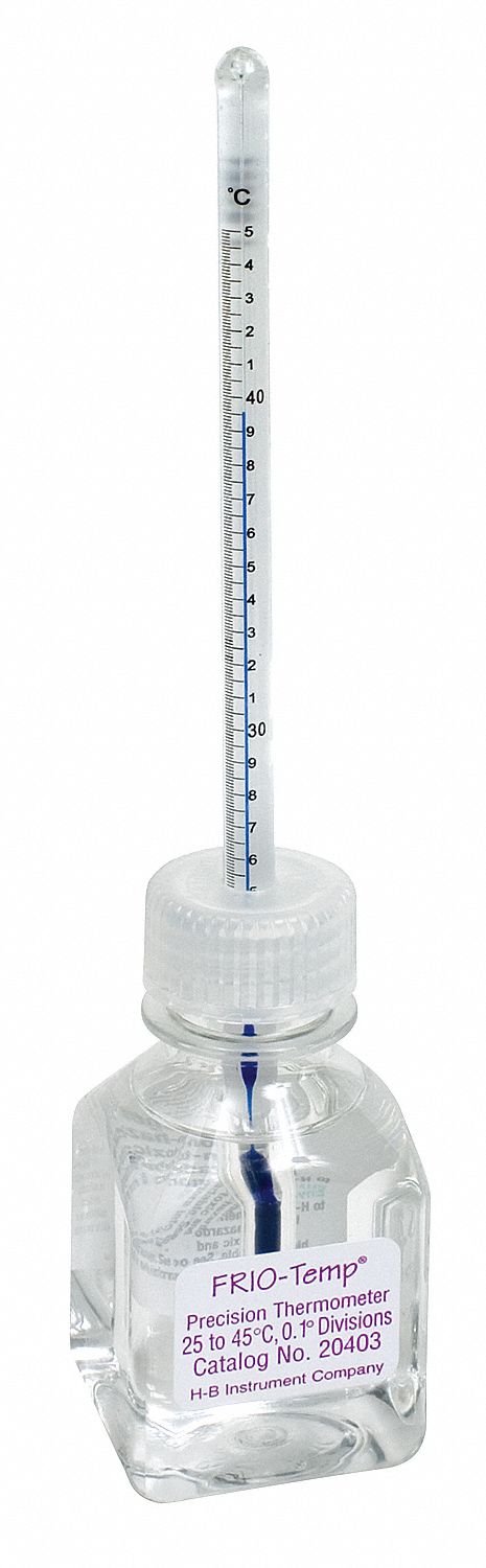 Exact-Temp Bottle Thermometer, for Incubator, Temperature +15 to +30 °C, Accuracy: 0.1 °C