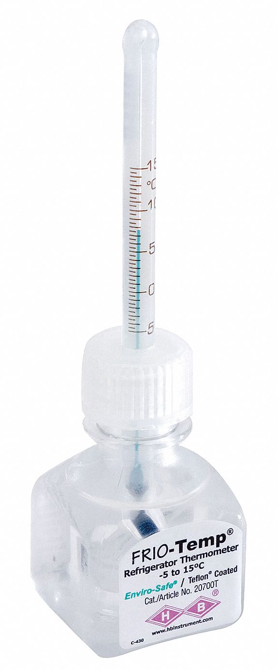 Bottle Thermometer: Freezers/Ultra-Low Freezers, -20° to 35°F, Fahrenheit