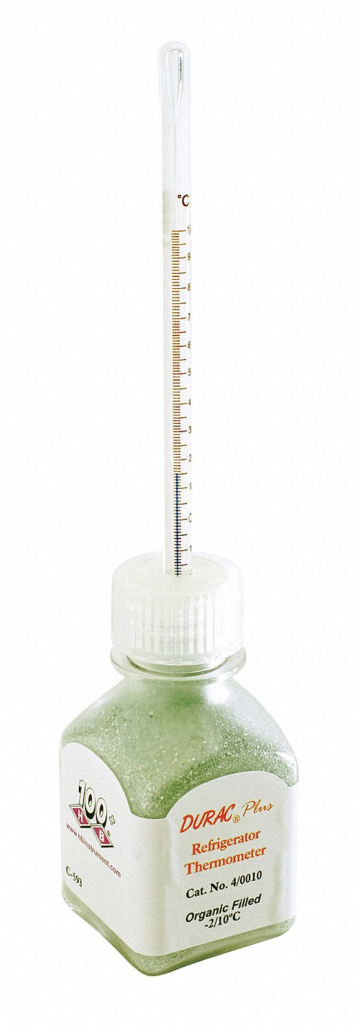 Bottle Thermometer: Refrigerators, -2° to 10°C, Celsius