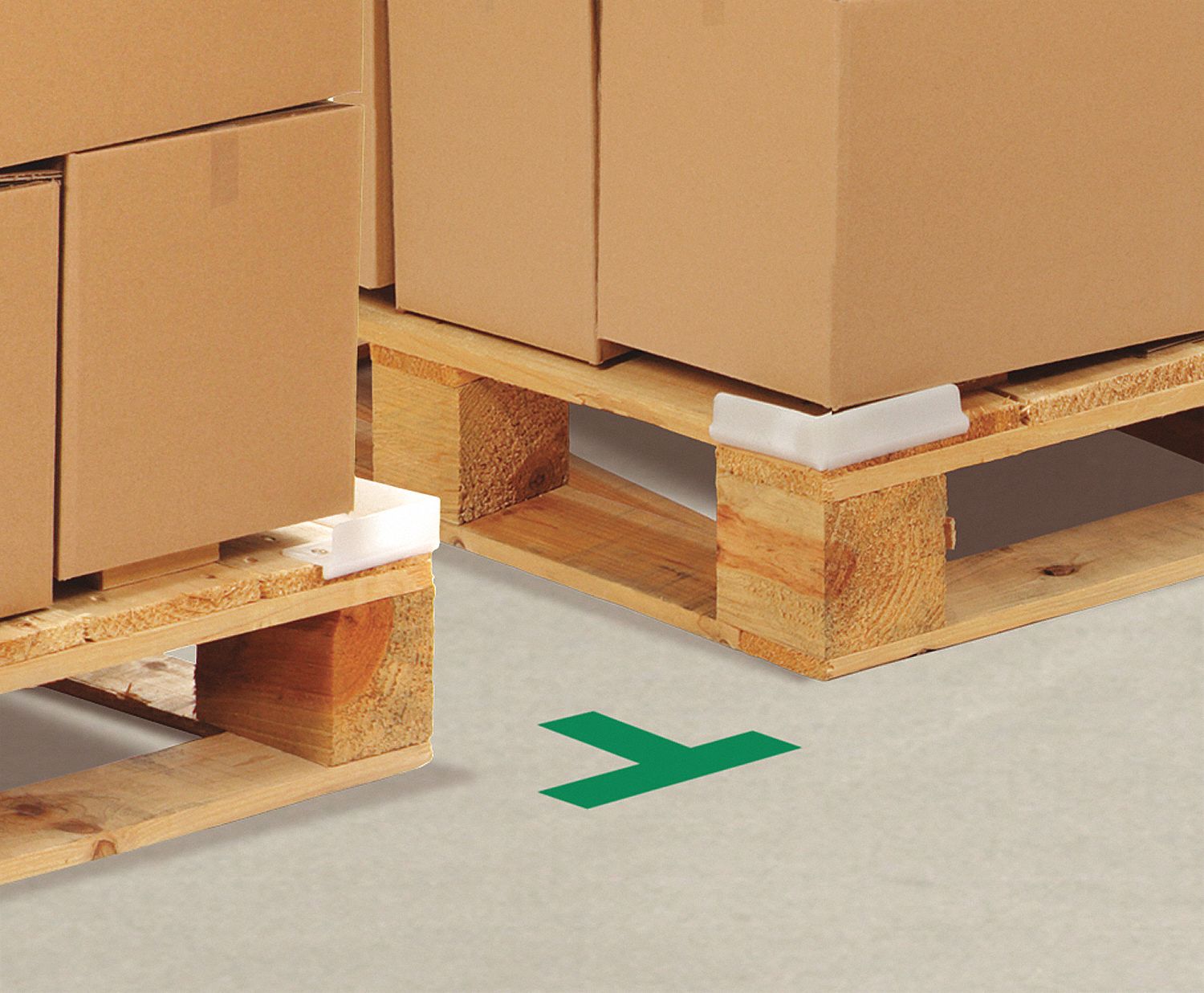 TAPE, FLOOR MARKING, GREEN, 6 X 6 X 2 IN, 100/BOX