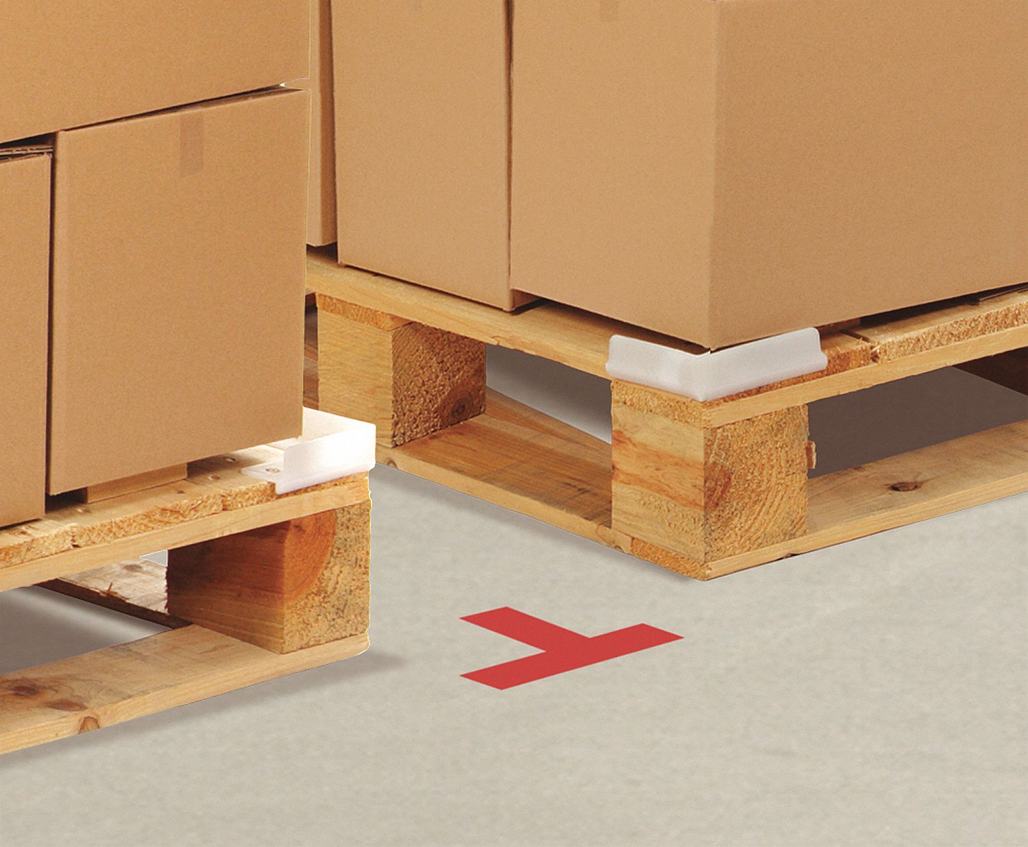 RUBAN,MARQUAGE DE PLANCHER,RGE,6 X 6 X 2 PO,100/BOITE