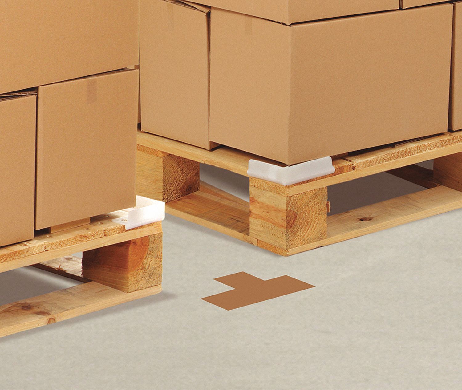 TAPE, FLOOR MARKING, BROWN, 9 X 6 X 3 IN, 100/BOX