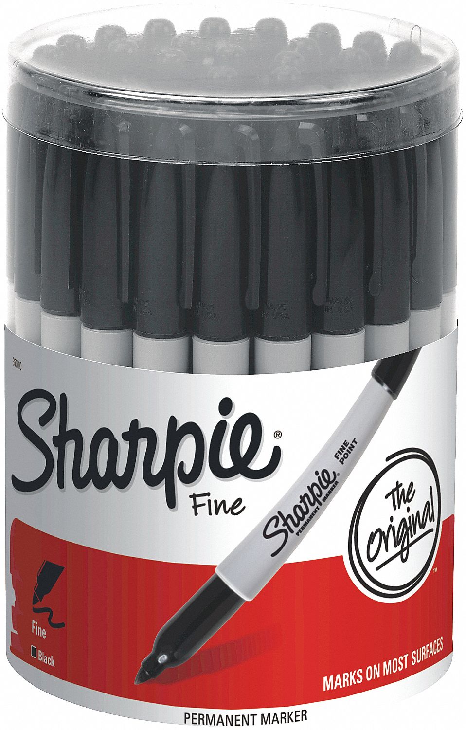 SHARPIE FINE BLACK 36CT CANISTER