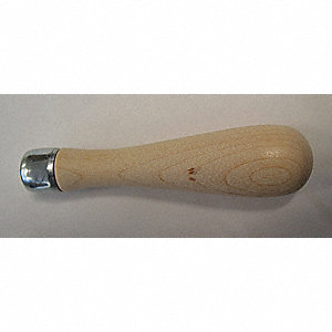 HANDLE FOR 14 IN FILES, SKROOZ-ON, HARDWOOD WITH HEAVY STEEL