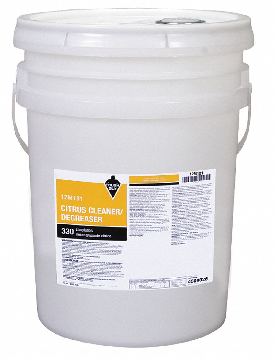 Cleaner Degreaser, Pail Container Type, 11 to 132