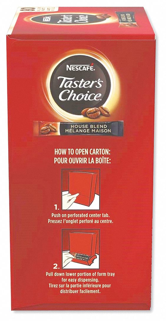 Coffee: Caffeinated, House Blend, Packet, 0.06 oz Pack Wt, 0.479 lb Net Wt, 80 PK