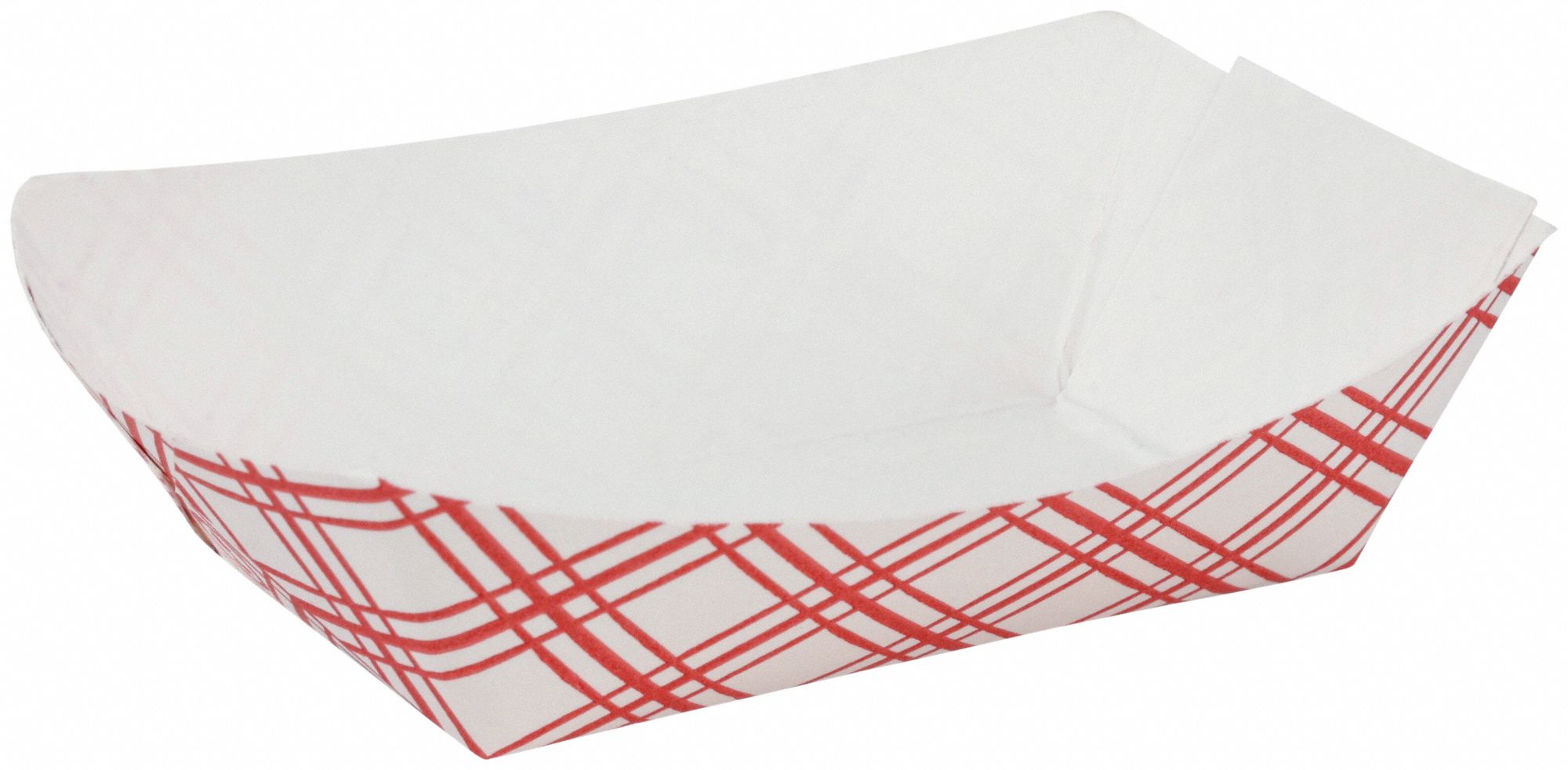 Disposable Food Tray: 1 Compartments, 1 1/4 in Ht, 4 1/4 in Wd, Red, 1, 000 PK