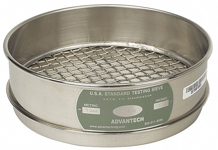 SIEVE, #18, S/S, 8 IN, FULL HT