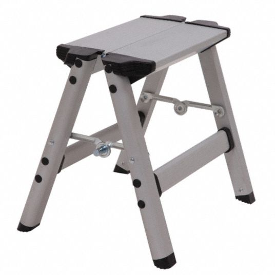 Step Stool,11-1/2 In H,225 lb.,Aluminum - Grainger
