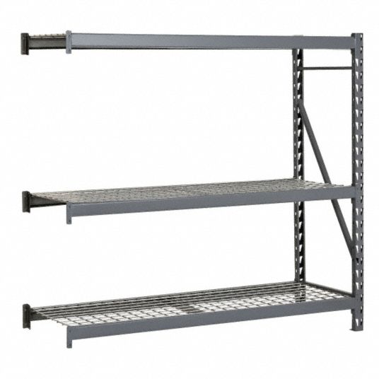 EDSAL, Add-On, 96 in x 24 in x 72 in, Bulk Storage Rack - 12M996 ...