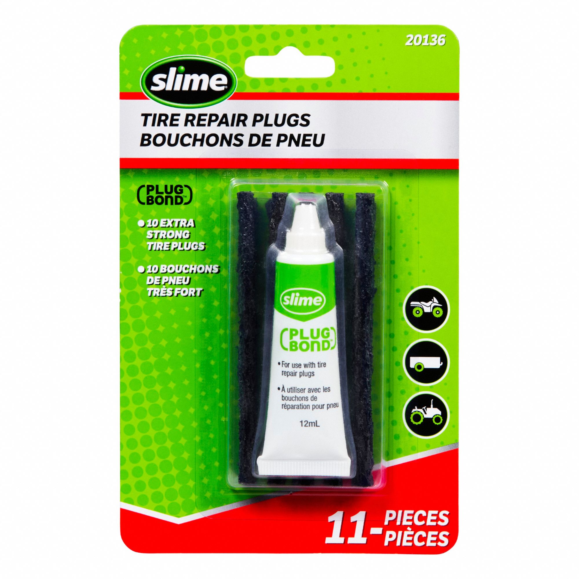 PLUGS TIRE REPAIR W/TUBE ULTRA BOND10/CD