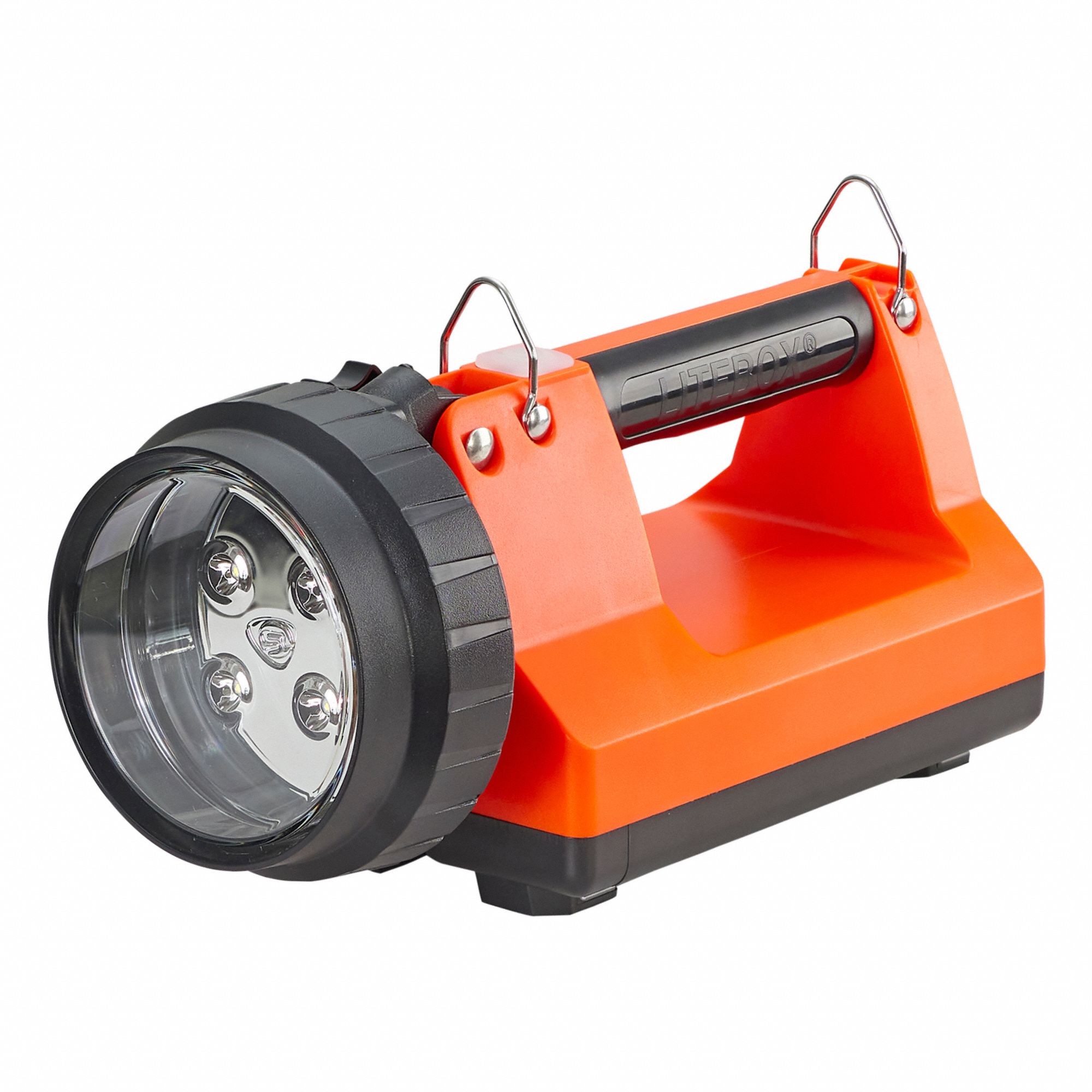 INDUSTRIAL LANTERN, RECHARGEABLE, 615 LUMENS, 8 HR RUN TIME AT MAX BRIGHTNESS, ORANGE