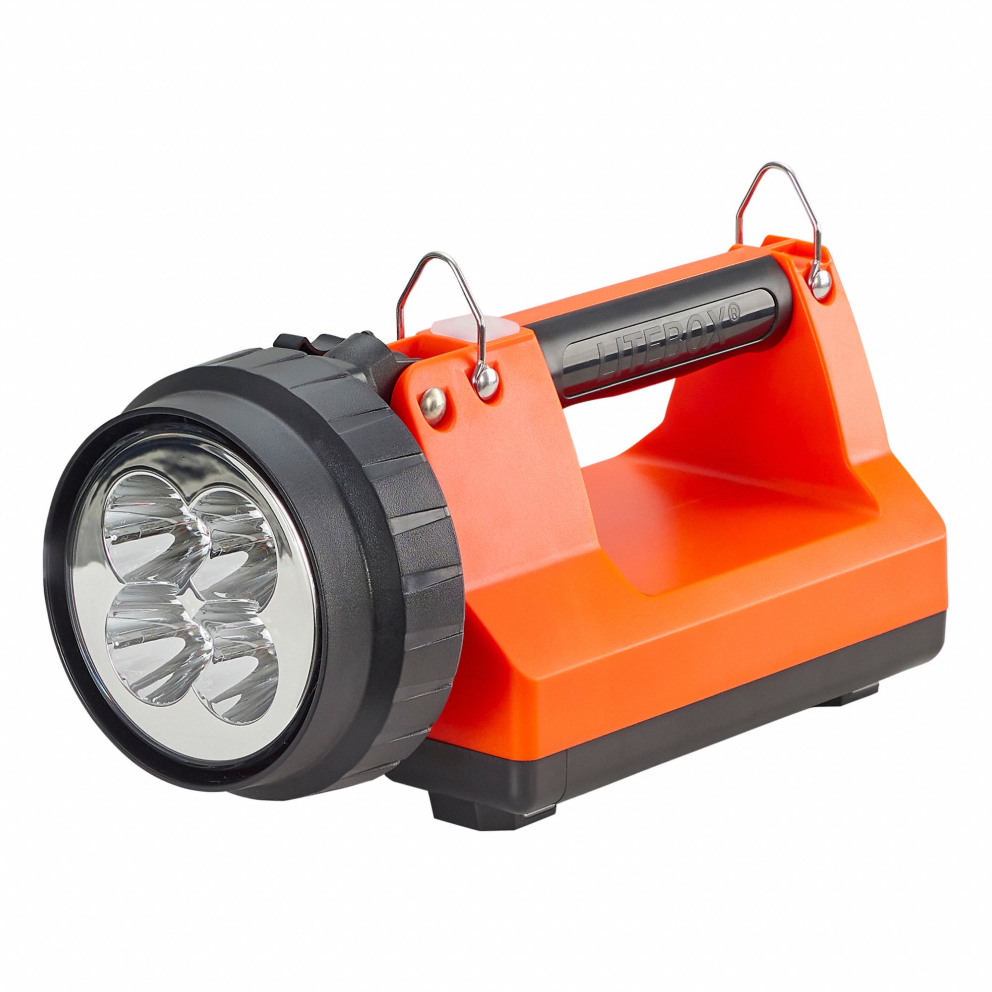 INDUSTRIAL LANTERN, RECHARGEABLE, 540 LUMENS, 7 HR RUN TIME AT MAX BRIGHTNESS, ORANGE