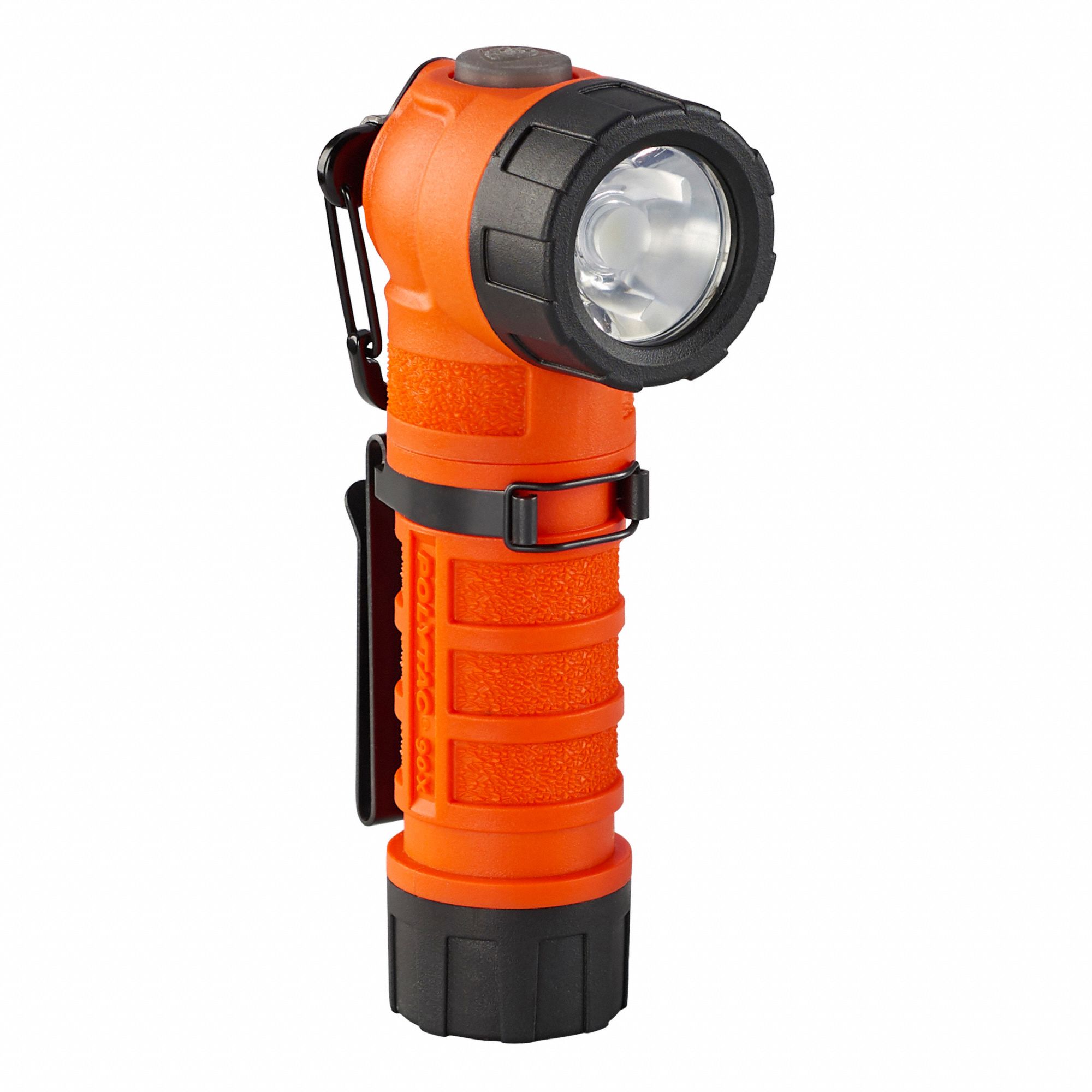 POLYTAC 90 RIGHT-ANGLE LIGHT, MAX 170 LM, WATERPROOF, YLW, 5 7/32 IN L/1 IN DIA, GLASS LENS