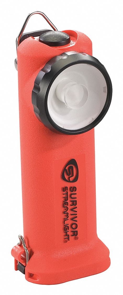 RIGHT-ANGLE SAFETY-RATED FLASHLIGHT, 175 LUMENS, 405 M MAX. BEAM DISTANCE, LED