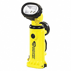RIGHT-ANGLE SAFETY-RATED FLASHLIGHT, 200 LUMENS, 68 M MAX. BEAM DISTANCE