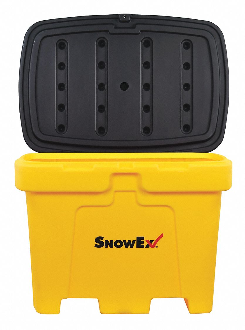 SALT BOX, 48 IN X 33¼ IN X 35¾ IN, INCLUDES LID, STACKABLE, 1,750 LB LOAD CAPACITY