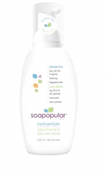 HAND SANITIZER, LIQUID, ALCOHOL-FREE, ANTISEPTIC, KILLS 99.9% OF GERMS, NON-TOXIC, CLEAR, 100 ML