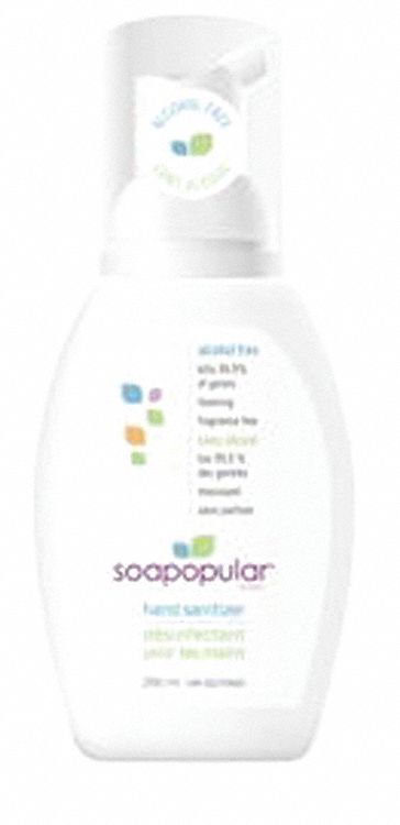 HAND SANITIZER, LIQUID, ALCOHOL-FREE, ANTISEPTIC, KILLS 99.9% OF GERMS, NON-TOXIC, CLEAR, 250 ML