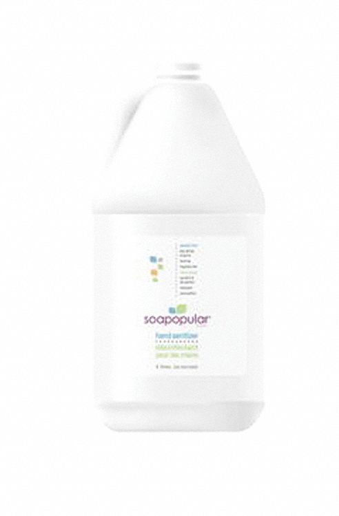 HAND SANITIZER, LIQUID, ALCOHOL-FREE, ANTISEPTIC, KILLS 99.9% OF GERMS, NON-TOXIC, CLEAR, 4 L