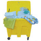 SPILL KIT, 126 GALLON ABSORBED PER KIT, 3 NITRILE GLOVES/GOGGLES, YELLOW