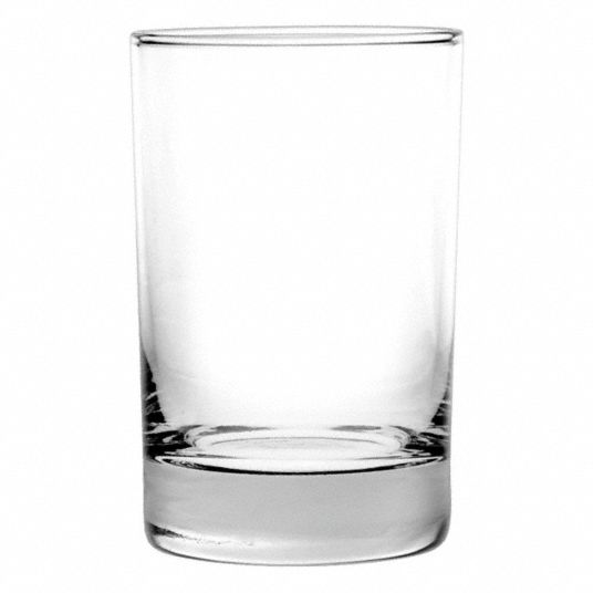 ITI Juice Glass: Lexington, 8 1/2 oz Capacity, Clear, Glass, 4 5/8 in  Overall Ht, 2 1/2 in Dia