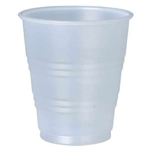 GRAINGER APPROVED 5 oz Plastic Disposable Cold Cup, Translucent, 750 PK