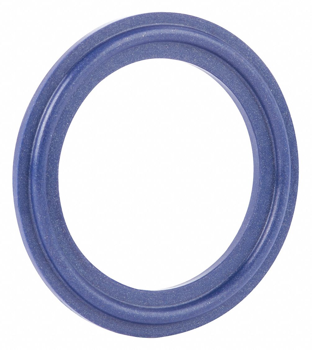 SANITARY GASKET: SILICONE, TRI-CLAMP, STD STYLE, FOR 2½ IN TUBE, X-RAY DETECTABLE