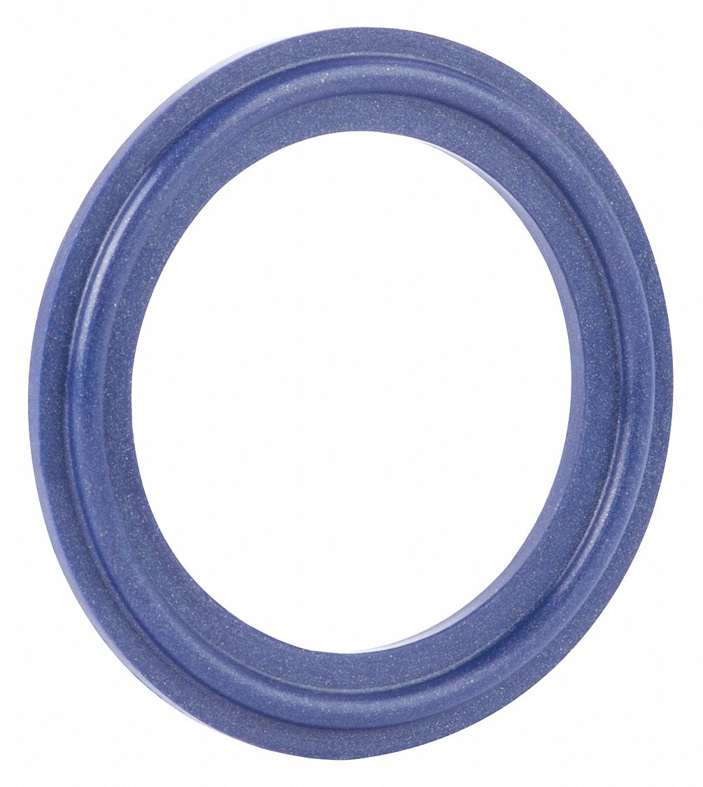 SANITARY GASKET: SILICONE, TRI-CLAMP, STD STYLE, FOR 1 IN TUBE, X-RAY DETECTABLE